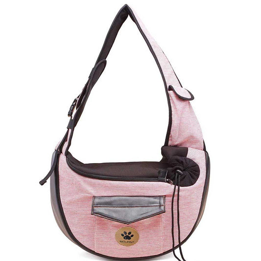 KFX-2187197 Fashionable Cotton Pet Travel Bag with Breathable Design - 28x36x13 CM