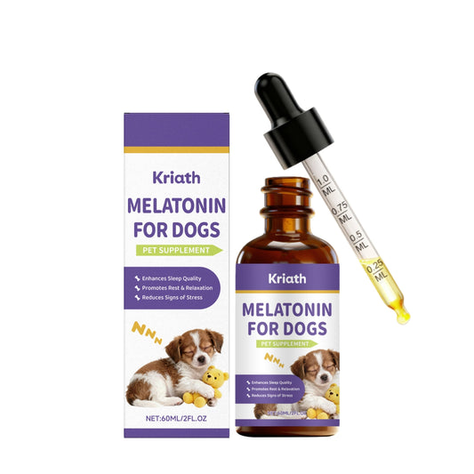 KFX-2190781 Calming Melatonin Drops for Dogs with L-Theanine, Chamomile, and Passion Flower