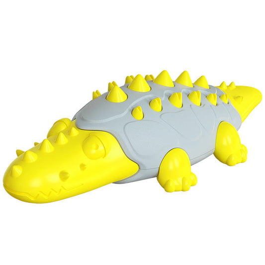 KFX-2195517 Dog Chew Toy with Molar Teeth Cleaning Features - Durable Plastic, Assorted Colors