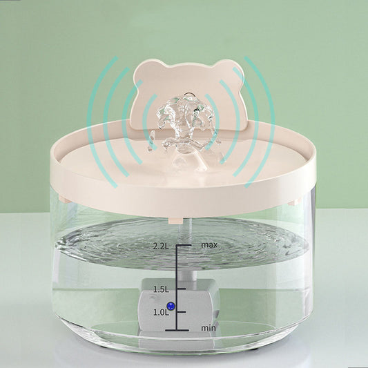 KFX-2196541 Automatic Cat Water Dispenser with Induction Sensor and Water Protection