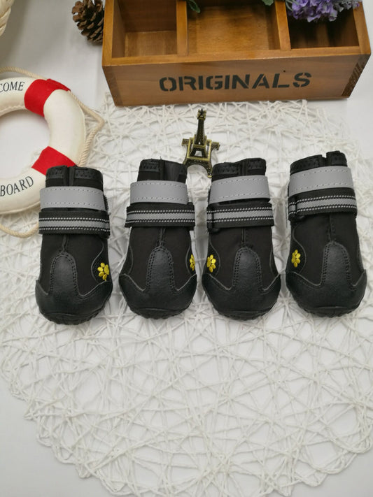 KFX-2203069 Waterproof Dog Shoes with Non-Slip Sole and Adjustable Strap for All Weather Conditions