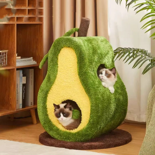 KFX-2206269 Cozy Green Closed Type Cat Nest for All Seasons