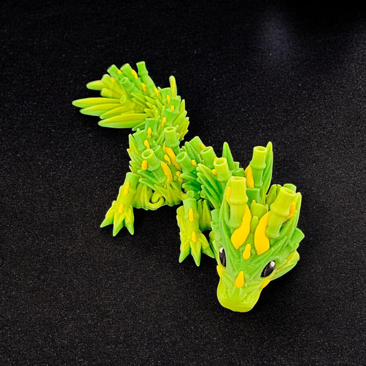 KFX-2207037 Bamboo Joint Dragon Decorative Sculpture with Exquisite Details and Realistic Design