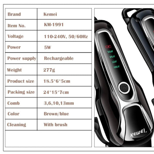 KFX-2240573 Rechargeable Dual-Use Pet and Human Shaver with Smart Blade Technology