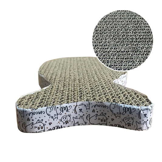 KFX-2256445 Corrugated Paper Scratcher Cat Toy - Fish, Butterfly, Cat Head Designs