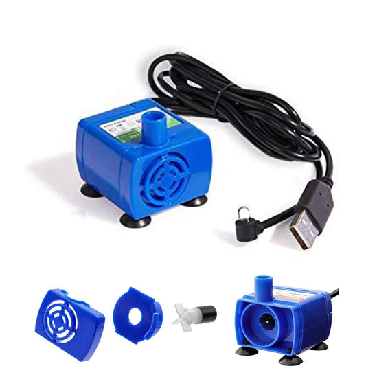 KFX-2263869 DC5V USB LED Pet Water Pump with Automatic Power Off and IP68 Waterproofing