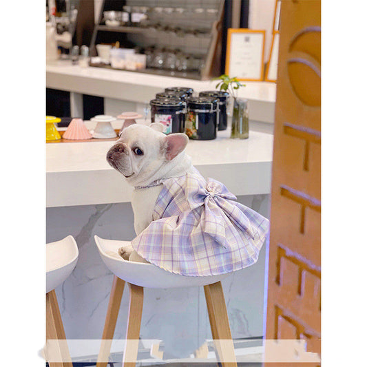 KFX-2285629 Breathable Purple Dog Skirt Pet Sling - Available in Sizes L to 3XL