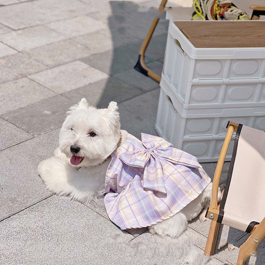 KFX-2285629 Breathable Purple Dog Skirt Pet Sling - Available in Sizes L to 3XL