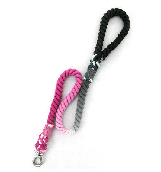 KFX-2292797 Hand-Woven Cotton Dog Walking Leash - 100CM, Colorful Hawaiian Design