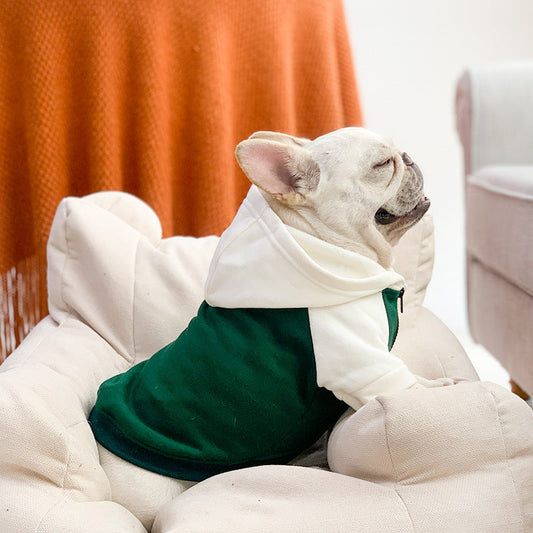 KFX-2295357 Autumn and Winter Velvet Hoodies for Small and Medium Dogs - Multiple Colors Available