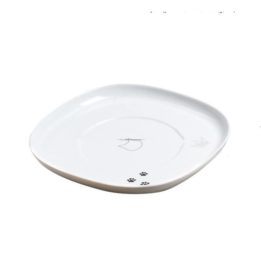 KFX-2316221 Ceramic Dog and Cat Bowls with Unique Defects - Mini and Large Sizes Available