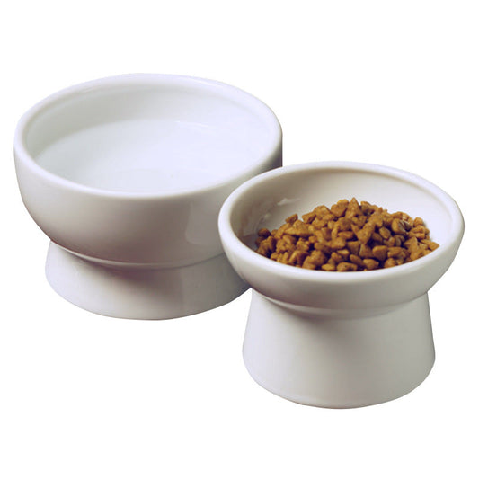 KFX-2316221 Ceramic Dog and Cat Bowls with Unique Defects - Mini and Large Sizes Available