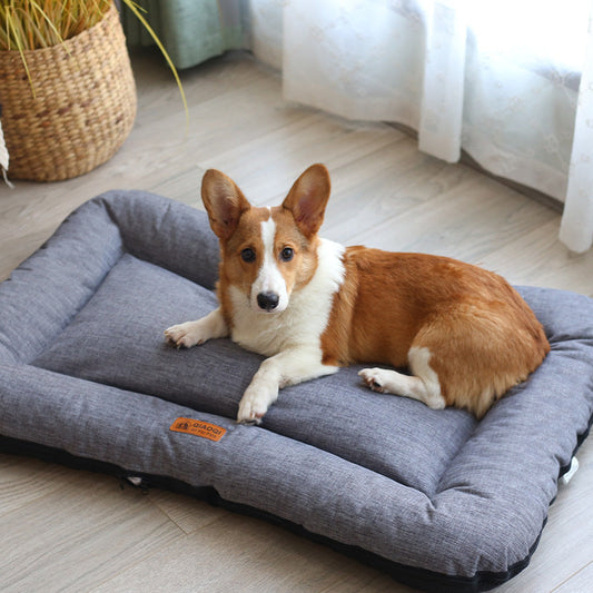 KFX-2320061 Large Dog Mat for Puppy Kennel - Soft Corduroy Bed in Multiple Sizes and Colors