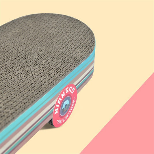 KFX-2321981 Creative Skateboard-Shaped Cat Scratching Board Made of Corrugated Paper