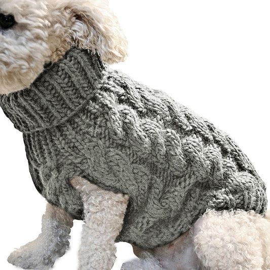 KFX-2352957 Winter Warm Acrylic Dog Sweater for Pets in Various Colors and Sizes