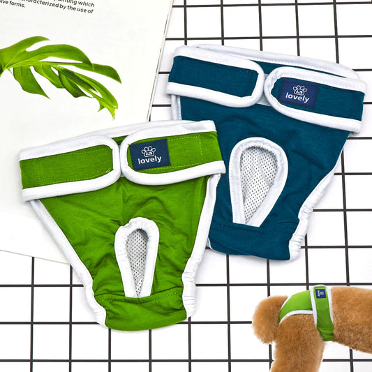 KFX-2355133 Pet Physiological Pants for Menstrual Care - Soft Cotton, Moisture-Wicking, Various Sizes Available