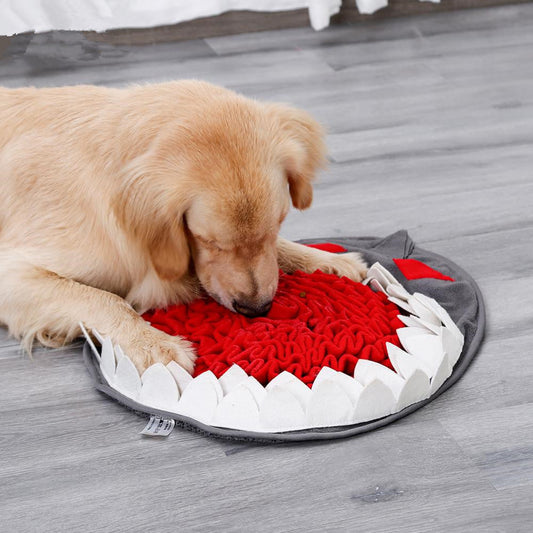 KFX-2377661 Eco-Friendly Sniffing Mat for Dogs – Non-Slip, Slow Feed Design with Polar Fleece and Felt Cloth