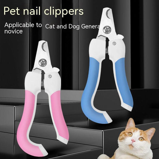 KFX-2379581 Curved Handle Pet Nail Scissors for Dogs and Cats, Available in Small and Large Sizes