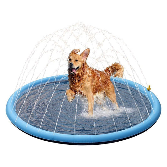KFX-2383037 Outdoor Dog Splash Pad and Swimming Mat with Anti-Slip Surface