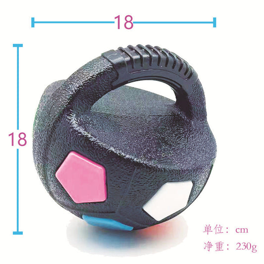 KFX-2395709 Durable Football Tennis Ball Shaped Dog Toy for Outdoor Training and Teething Relief