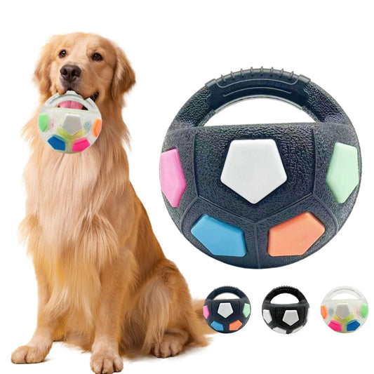 KFX-2395709 Durable Football Tennis Ball Shaped Dog Toy for Outdoor Training and Teething Relief