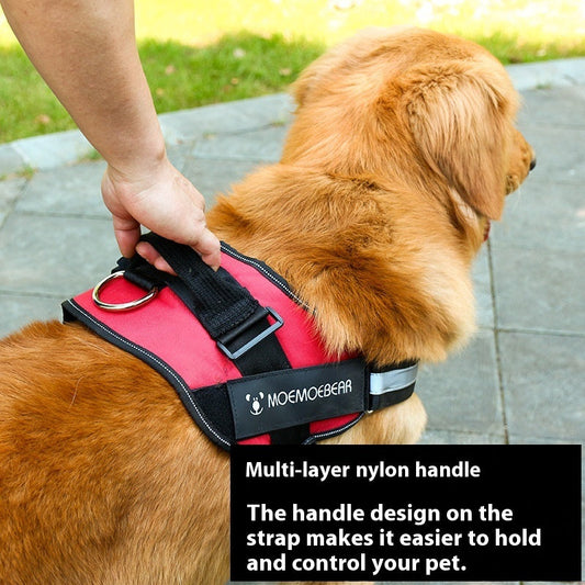KFX-2402109 Durable Oxford Cloth Pet Dog Chest Strap in Various Colors