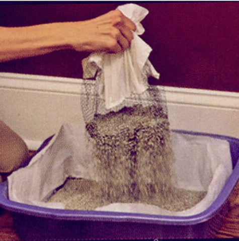 KFX-2404413 Eco-Friendly Cat Litter Filter with Odorless PE Nylon - 10 Packs, Multi-Size Options for Hygiene