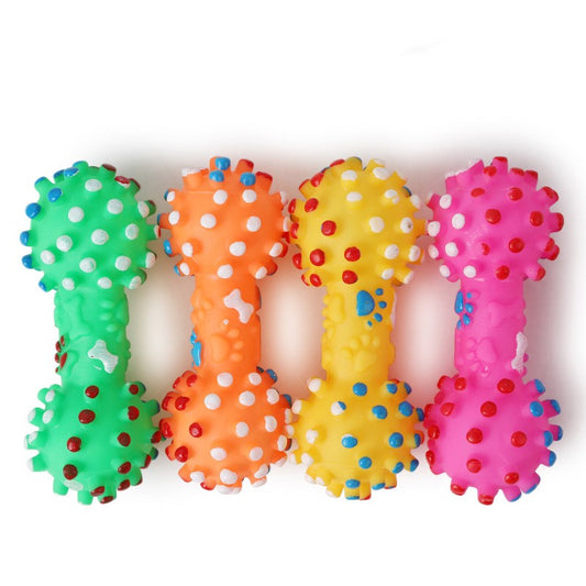 KFX-2415165 Bite-Resistant Dog Toy Grinding Stick - Durable Vinyl, 16.5cm Length, Multi-Color Options
