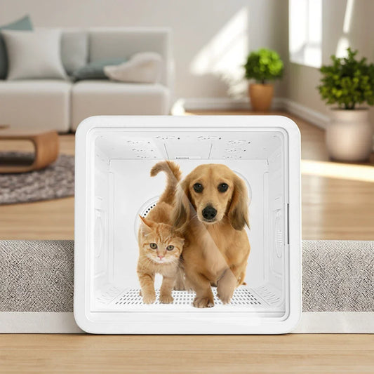 KFX-241939 82L Eco-Friendly Automatic Pet Hair Dryer for Dogs and Cats, Electric Smart Touch Design, Indoor & Outdoor Use
