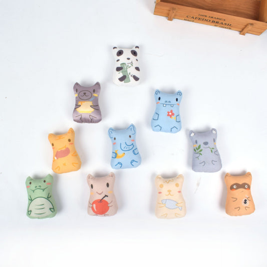 KFX-2424893 Interactive Plush Cat Toy with Catnip – Assorted Animal Designs