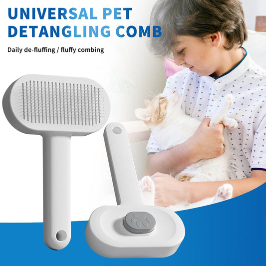 KFX-2437181 Universal Pet Hair Removal Comb for Gentle Detangling and Care of Your Pet's Coat