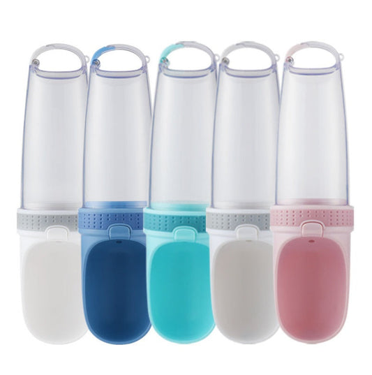 KFX-2458685 Pet Travel Cup, 500ml Portable Plastic Container in Various Colors