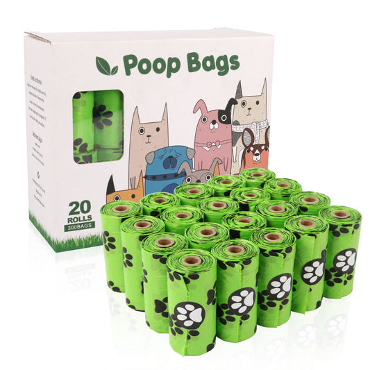 KFX-2476349 Eco-Friendly Dog Poop Bags - Continuous Roll, 23x33cm, 15 Bags per Roll, EPI & HDPE Material