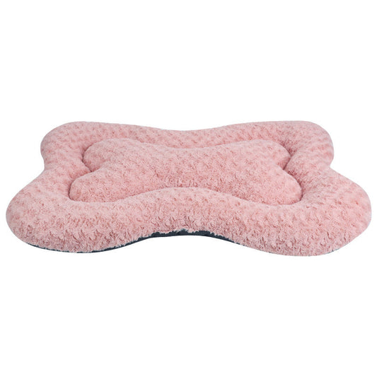 KFX-2502973 Universal Rose Pattern Plush Pet Mat for Dogs and Cats in Various Sizes and Colors