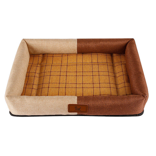 KFX-2543677 Cozy Summer Pet Nest for Dogs and Cats - Fabric Bed 40x30cm