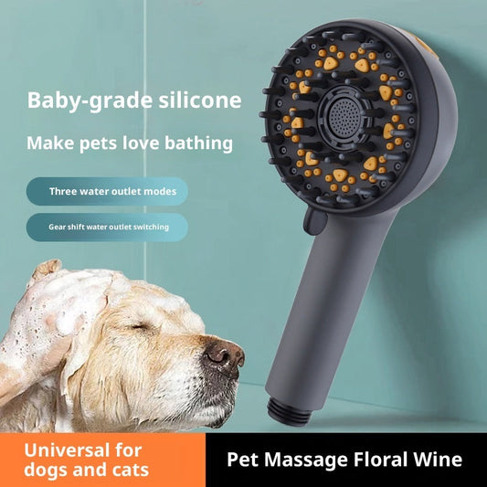 KFX-2553021 Portable Pet Dog Shower Nozzle for Massage and Rain Experience