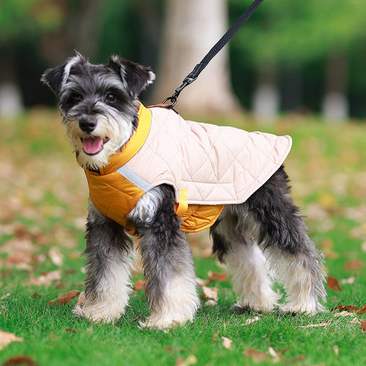 KFX-2555581 Reflective Warm Cotton Padded Coat for Pets in Various Colors and Sizes