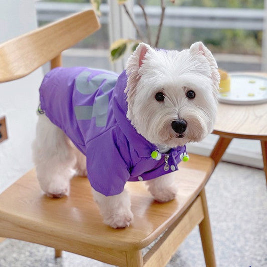 KFX-2565053 Warm Purple Cotton Padded Jacket for Dogs – Sizes L to 3XL