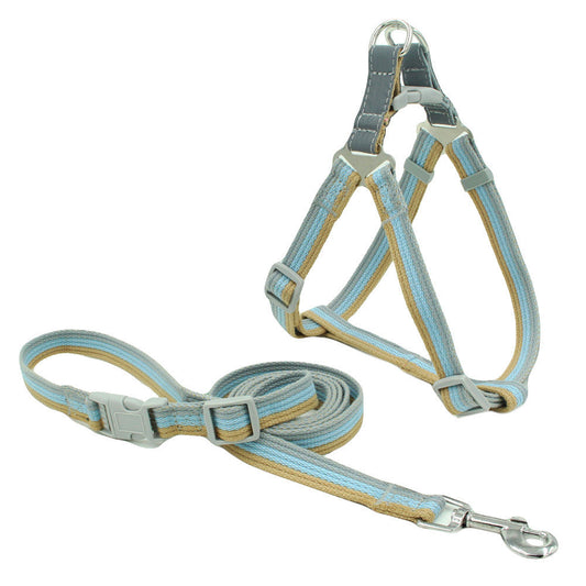 KFX-2565949 Reflective Polyester Chest Harness for Small and Medium Pets in Blue, Red, Pink