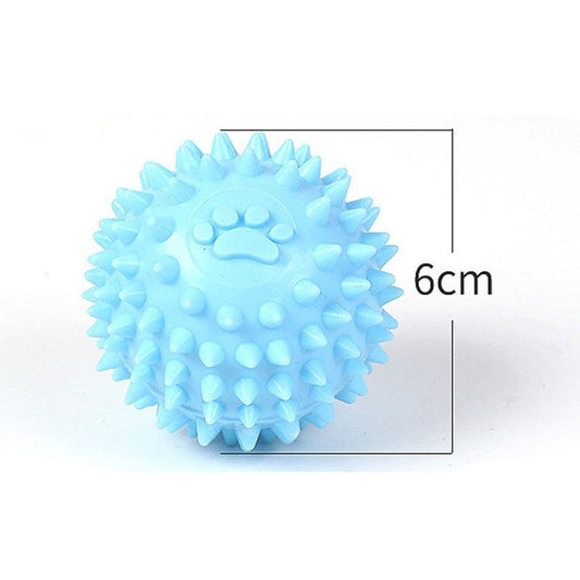 KFX-2579645 Interactive Rubber Chew Ball for Dogs and Cats - Tooth Cleaning and Durable Design - 6cm Pet Toy