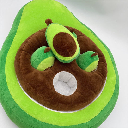KFX-2599101 Cute Green Avocado Plush Doll - Soft PP Cotton Toy, 35*30cm