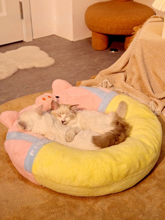 KFX-2607037 Winter Cat Bed and Mat – Universal Kitten Supplies for All Seasons, Cozy Sleeping Space for Pets
