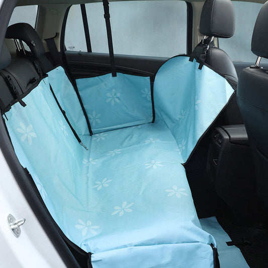 KFX-2609981 Waterproof Dog Car Seat Cover - Multi-Color Cushion for Pets, Fits All Car Sizes, 600D Oxford Material