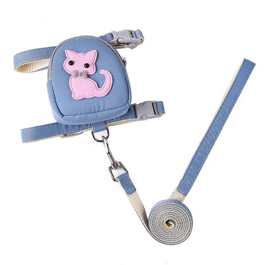 KFX-2610237 Pet-Friendly Backpack with Traction Rope for Cats and Dogs - Multiple Colors Available