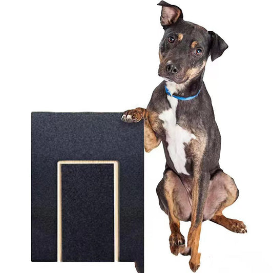 KFX-2616893 Solid Wood Dog Nail File Board with Black Sandpaper for Pet Care