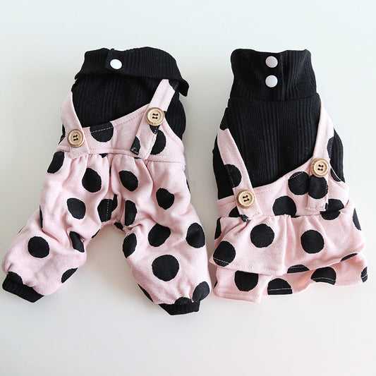 KFX-2627005 Couple's Casual Pet Clothing with Lapel Shoulder Strap for Dogs and Cats
