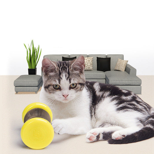KFX-2649661 Corrugated Cat Scratching Wheel and Toy, Multi-functional TPR + ABS + Paper Board for Claw Grinding and Play