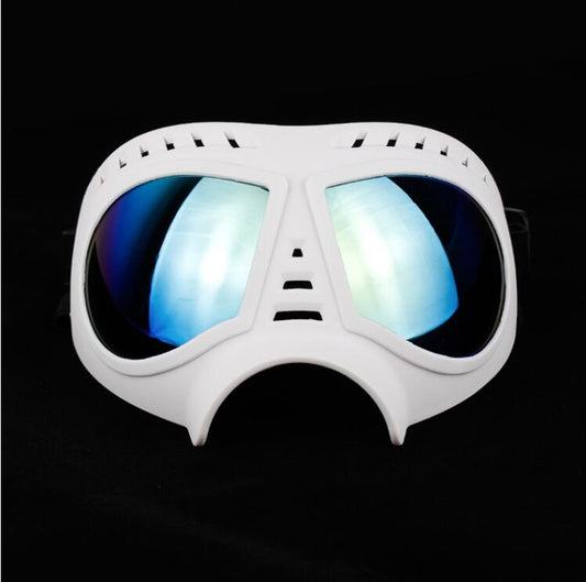 KFX-2651069 Dog Goggles for Medium and Large Dogs - Black and White Protective Sunglasses