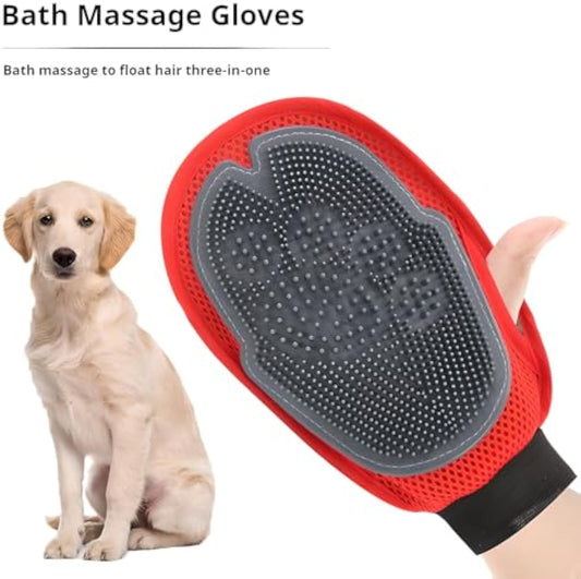 KFX-2673981 Pet Bathing Glove & Grooming Mitten for Easy Hair Removal and Cleaning