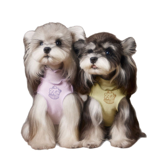 KFX-2675261 Reversible Striped Lace Sleeveless Tank Top for Pets - Multiple Colors and Sizes